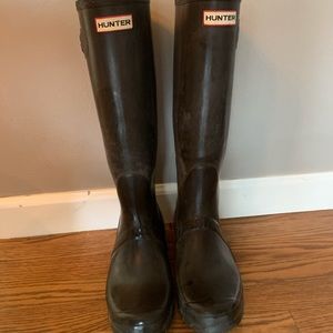Tall hunter rain boots